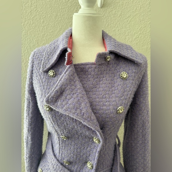 Marciano Purple Pea Coat - Picture 5 of 13